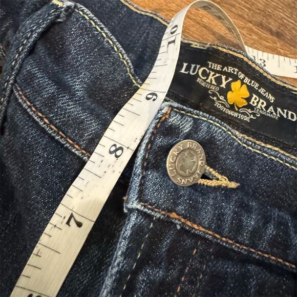 Lucky Brand Easy Rider Jeans 8/29 Dark Wash Straight Leg Western Cowgirl FLAWS - Picture 14 of 15